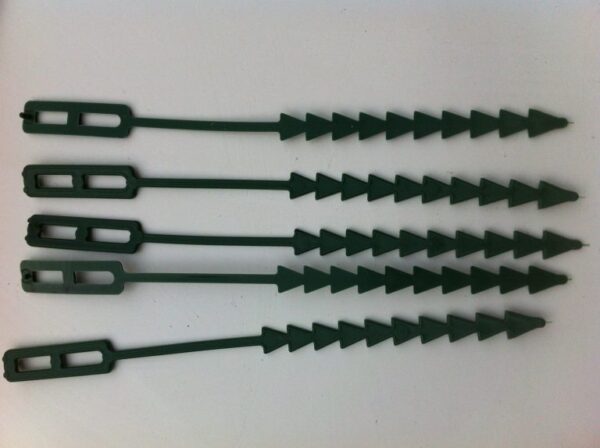 Re-Useable Adjustable Plastic Plant Ties 5 Inch 2